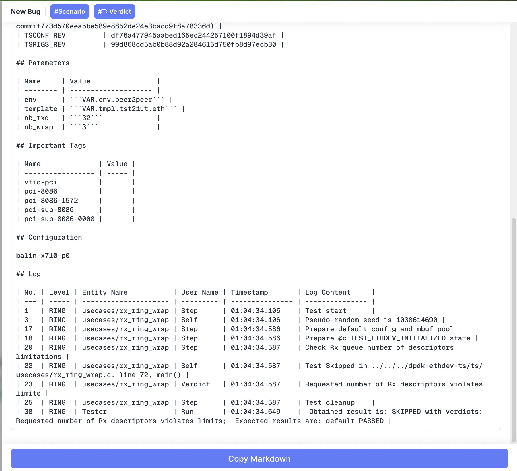 Log Filters