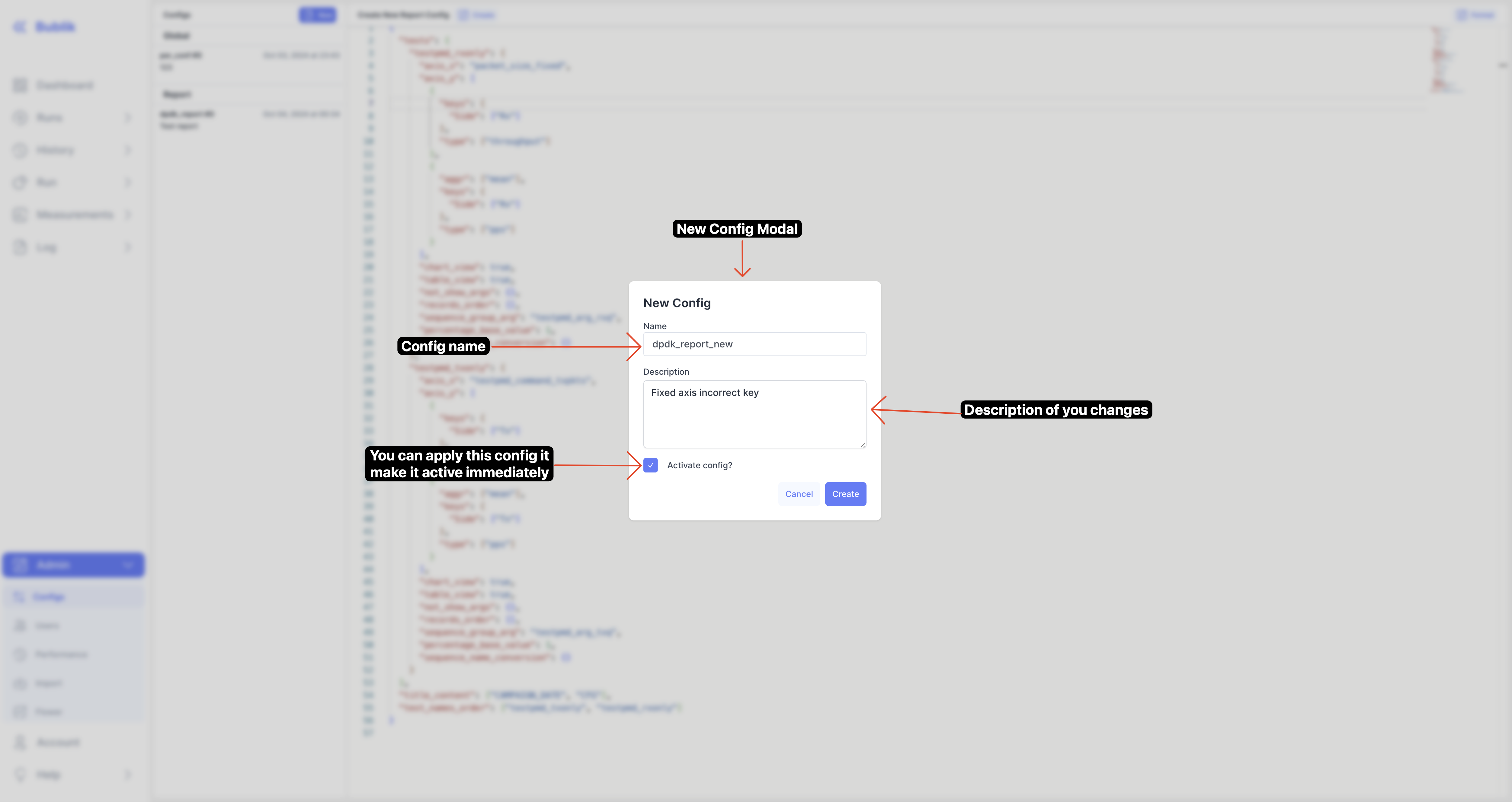 New Config Modal